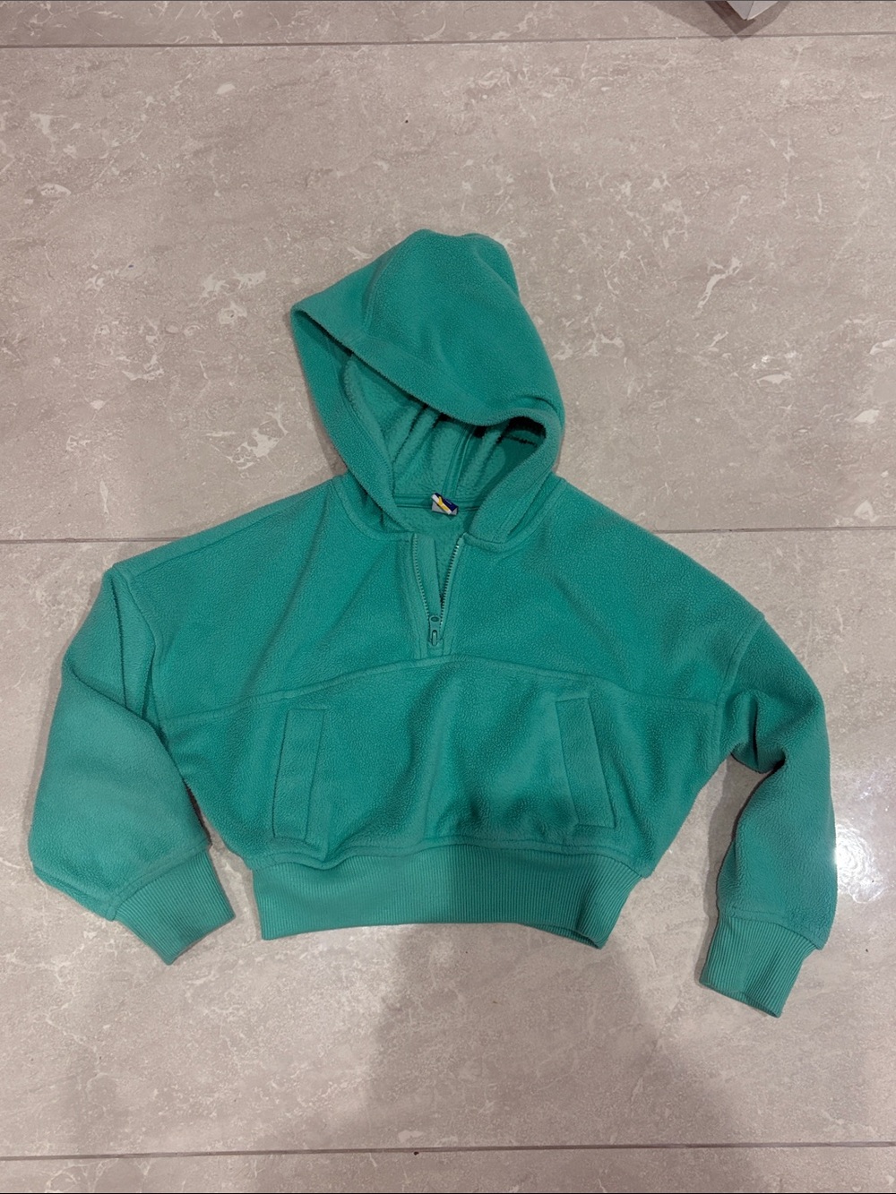 Old Navy Teal Hooded Pullover Sweatshirt for Kids